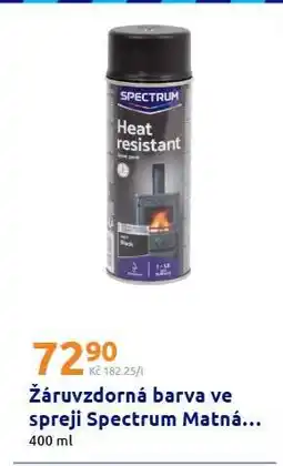 Action Žáruvzdorná barva ve spreji Spectrum Matná nabídka