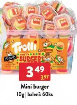 Qanto Mini burger nabídka