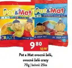 Qanto Pat a Mat ovocné želė, ovocné želé crazy nabídka