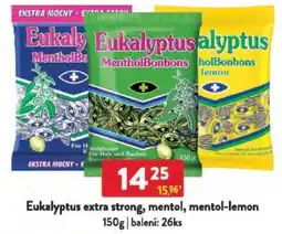 Qanto Eukalyptus extra strong, mentol, mentol-lemon nabídka