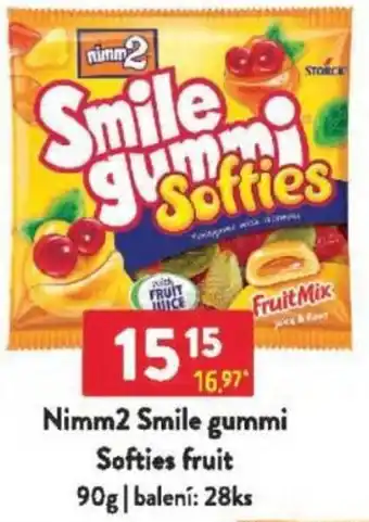 Qanto Nimm2 Smile gummi Softies fruit nabídka