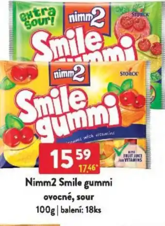 Qanto Nimm2 Smile gummi ovocné, sour nabídka