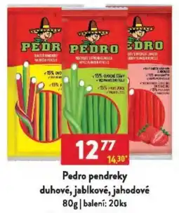 Qanto Pedro pendreky duhové, jablkové, jahodové nabídka