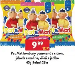 Qanto Pat Mat bonbony pomeranč a citron, jahoda a malina, višeň a jablko nabídka