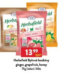 Qanto Herbafield Bylinné bonbóny ginger, grapefruit, honey nabídka