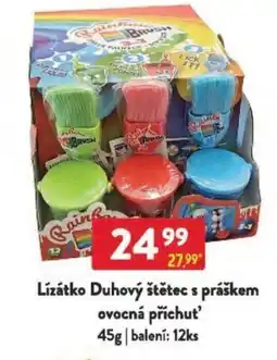 Qanto Lízátko Duhový štětec s práškem ovocná příchuť' nabídka