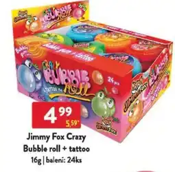 Qanto Jimmy Fox Crazy Bubble roll + tattoo nabídka