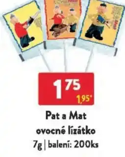 Qanto Pat a Mat ovocné lízátko nabídka