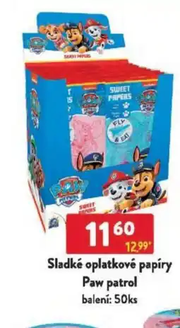 Qanto Sladké oplatkové papíry Paw patrol nabídka