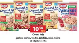 Qanto Dr.Oetker Ovesná kaše jablko a skořice, vanilka, čokoláda, višně, malina nabídka
