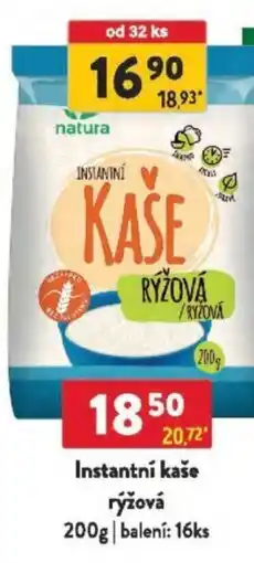 Qanto Natura Instantní kaše rýžová nabídka