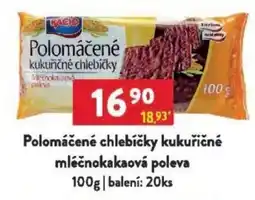 Qanto Polomáčené chlebíčky kukuřičné mléčnokakaová poleva nabídka