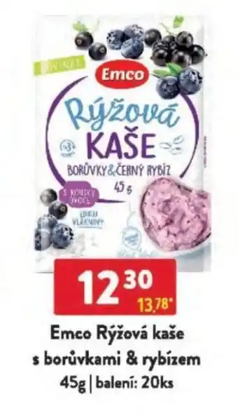 Qanto Emco Rýžová kaše s borůvkami & rybízem nabídka