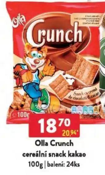 Qanto Olla Crunch cereální snack kakao nabídka