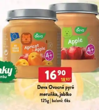 Qanto Deva Ovocné pyré meruňka, jablko nabídka