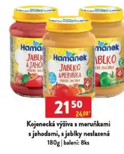 Qanto Kojenecká výživa s meruňkami s jahodami, s jablky neslazená nabídka