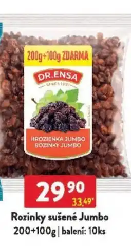 Qanto Rozinky sušené Jumbo nabídka