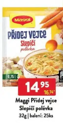 Qanto Maggi Přidej vejce Slepičí polévka nabídka