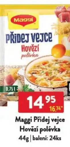 Qanto Maggi Přidej vejce Hovězí polévka nabídka