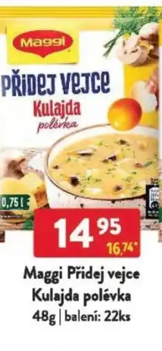 Qanto Maggi Přidej vejce Kulajda polévka nabídka