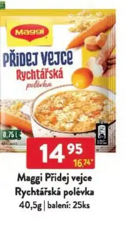Qanto Maggi Přidej vejce Rychtářská polévka nabídka