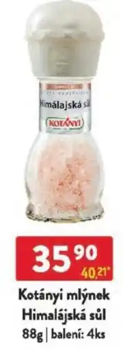 Qanto Kotányi mlýnek Himalájská sůl nabídka