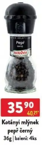 Qanto Kotányi mlýnek pepř černý nabídka