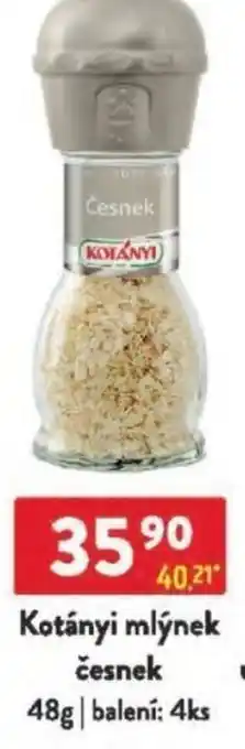 Qanto Kotányi mlýnek česnek nabídka