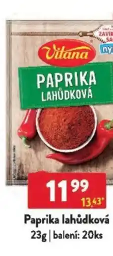 Qanto Paprika lahůdková nabídka