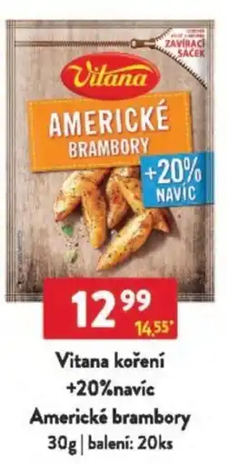 Qanto Vitana koření +20%navíc Americké brambory nabídka