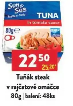 Qanto Tuňák steak v rajčatové omáčce nabídka