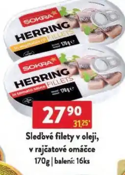 Qanto Sokra Sledové filety v oleji, v rajčatové omáčce nabídka