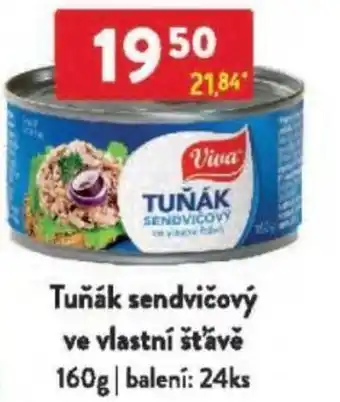 Qanto Viva Tuňák sendvičový ve vlastní šťávě nabídka