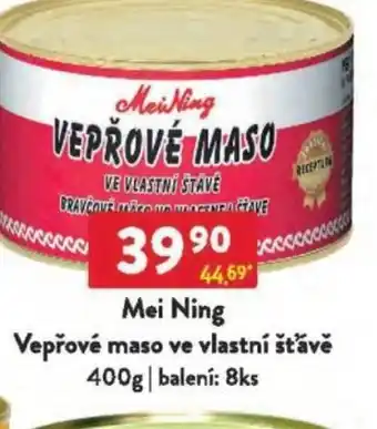 Qanto Mei Ning Vepřové maso ve vlastní šťávě nabídka