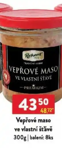 Qanto Vepřové maso ve vlastní šťávě nabídka