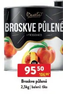 Qanto Bassta Broskve půlené nabídka