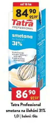 Qanto Tatra Professional smetana na šlehání 31% nabídka