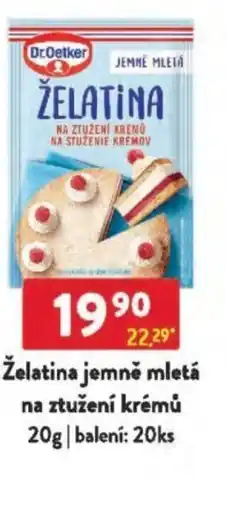 Qanto Dr.Oetker Želatina jemně mletá na ztužení krémů nabídka