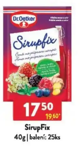 Qanto Dr.Oetker SirupFix nabídka