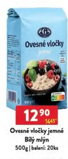 Qanto Ovesné vločky jemné Bílý mlýn nabídka