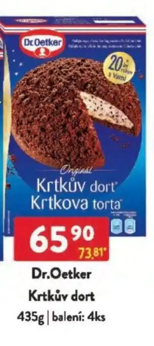 Qanto Dr.Oetker Krtkův dort nabídka