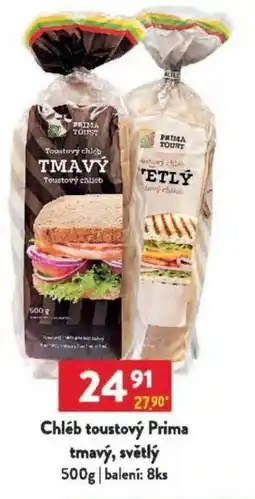 Qanto Chléb toustový Prima tmavý, světlý nabídka