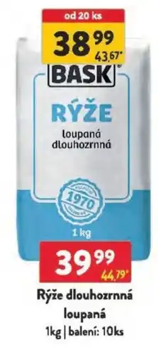 Qanto Rýže dlouhozrnná loupaná nabídka