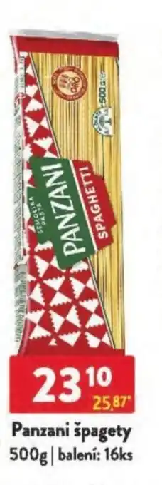 Qanto Panzani špagety nabídka