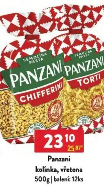 Qanto Panzani kolínka, vřetena nabídka