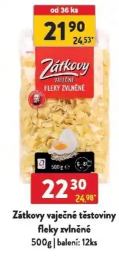 Qanto Zátkovy vaječné těstoviny fleky zvlněné nabídka