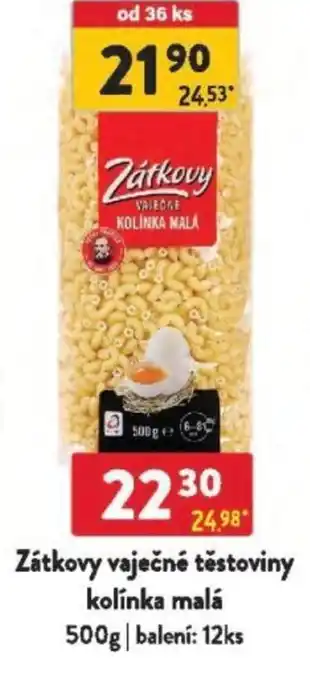 Qanto Zátkovy vaječné těstoviny kolínka malá nabídka