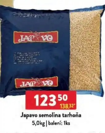 Qanto Japavo semolina tarhoňa nabídka