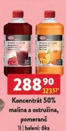 Qanto Dr.Oetker Koncentrát 50% malina a ostružina, pomeranč nabídka