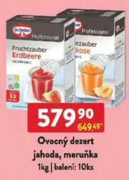 Qanto Dr.Oetker Ovocný dezert jahoda, meruňka nabídka